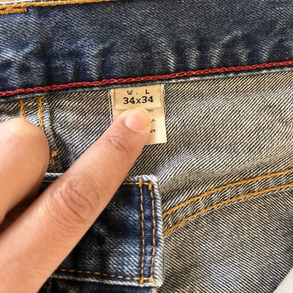 Vintage Abercrombie & Fitch jeans Men's 32X29 blue Straight leg Made In USA